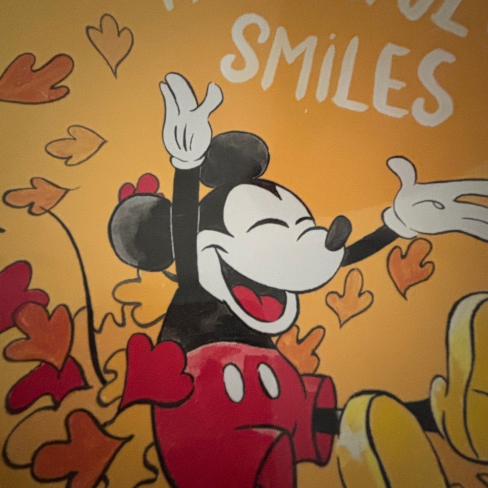 Disney Mickey Mouse Dinner Plate Kids Yellow Pottery Barn Kids Thanksgiving - Picture 3 of 4